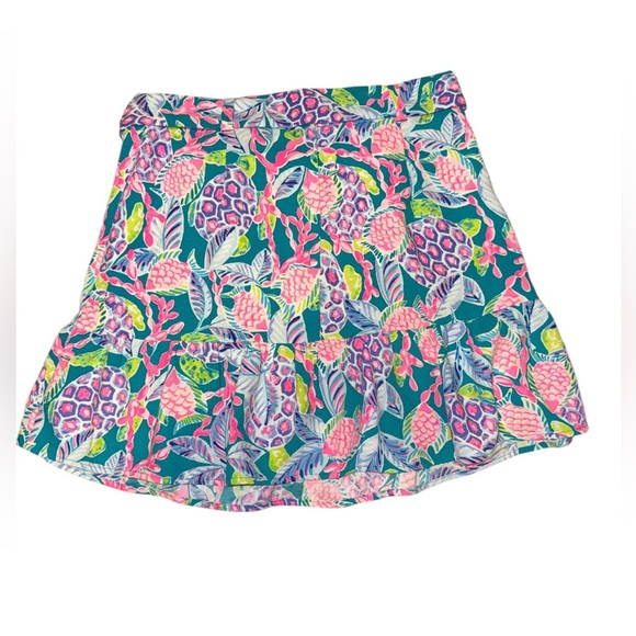 Lilly Pulitzer Debbie Skirt Maldives Green Turtle - Picture 5 of 7